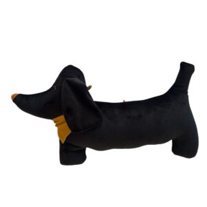 Almofada Veludo cachorro salsicha basset