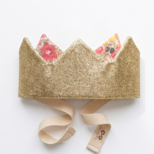 Coroa amarração Glitter Algodão